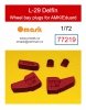 Omask 77219 L-29 Delfin Wheel Bay Plugs (for AMK/Eduard) 1/72